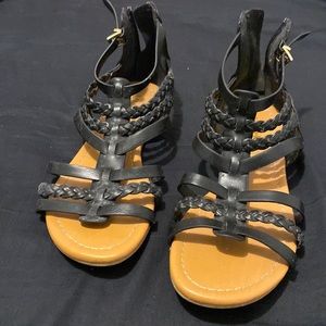 sandals black/brown